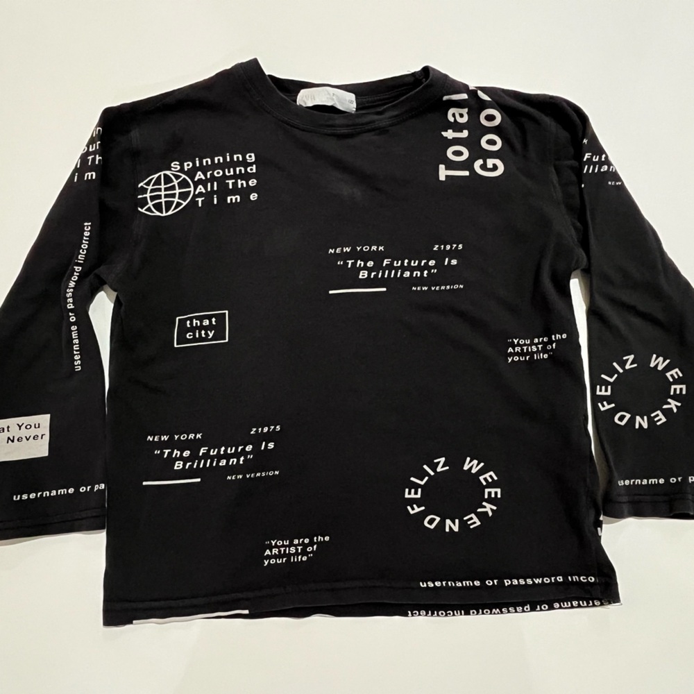 Boys Zara long sleeves, size 7
